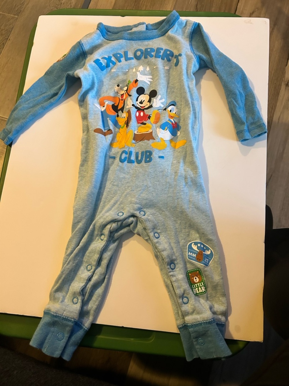 Light Blue Disney Explorer's Club Baby bodysuit - size 9 to 12 months